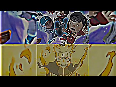 BOBOIBOY (ALL FORM) VS NARUTO ( ALL FORM).(BVA Series 5)