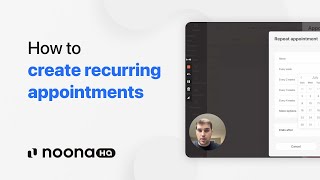 How to create recurring appointments - Noona HQ