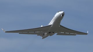 Oprah’s Gulfstream G650 [N54OW] departure from Santa Barbara Airport (SBA)