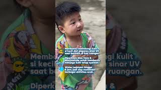Kulit terlindungi maksimal pakai sunscreen Glowby😍 #sunscreenanak #Glowby