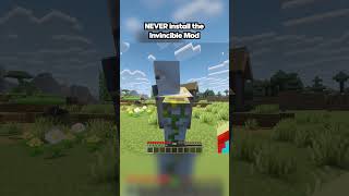 NEVER install the Invincible Mod in Minecraft 💀 #shorts