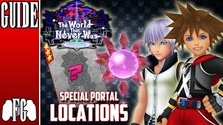 SPECIAL PORTAL LOCATIONS (THE WORLD THAT NEVER WAS) | KH 3D: Dream Drop Distance (2.8)