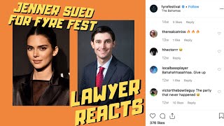 Kendall Jenner Sued for Fyre Fest Media Posts | What Creators can Learn from Jenner | Lawyer Reacts Kendall Jenner Sued for Fyre Fest Media Posts | What Creators can Learn from Jenner | Lawyer Reacts