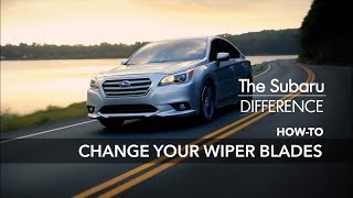 The Subaru Difference - How To Change Your Wiper Blades (U-Hook)