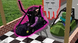 Monster School In Real Life Episode 13: New Student! Drag Racing - Minecraft Animation