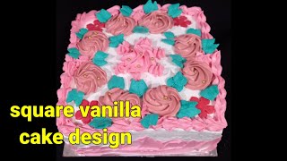 How To Decorate A Square Cake Decorating Tutorial