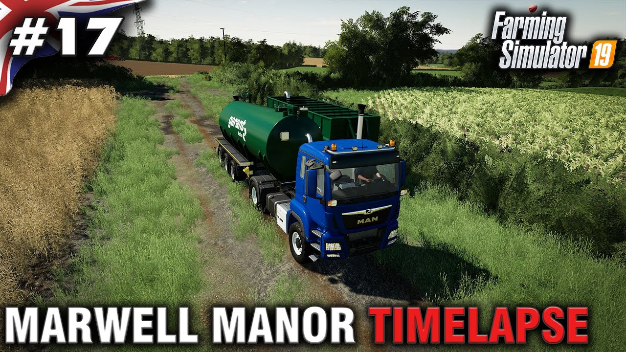 FS19 Marwell Manor Timelapse #17 Digestate Spreading