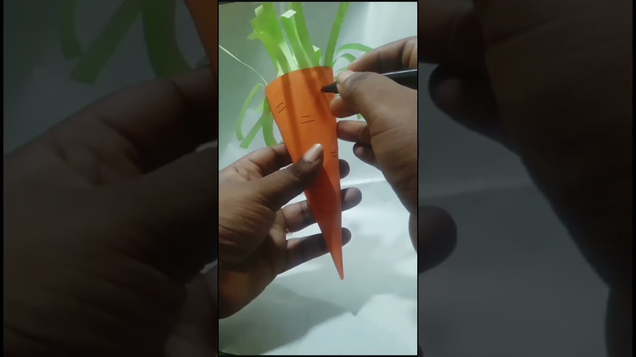 How to make easy creative kids carrots work from A4 sheet 🥕🥕