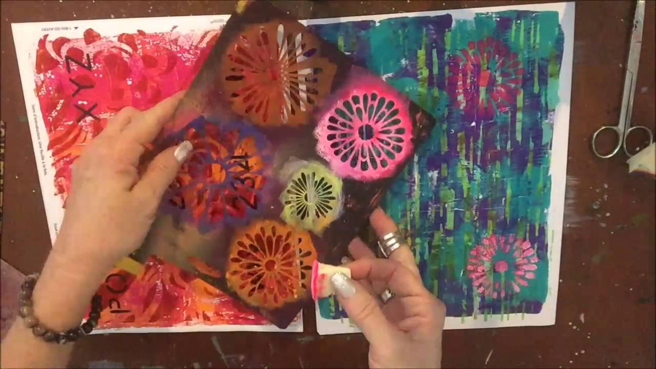 How to Make Stickers on the Gel Press Plate YouTube