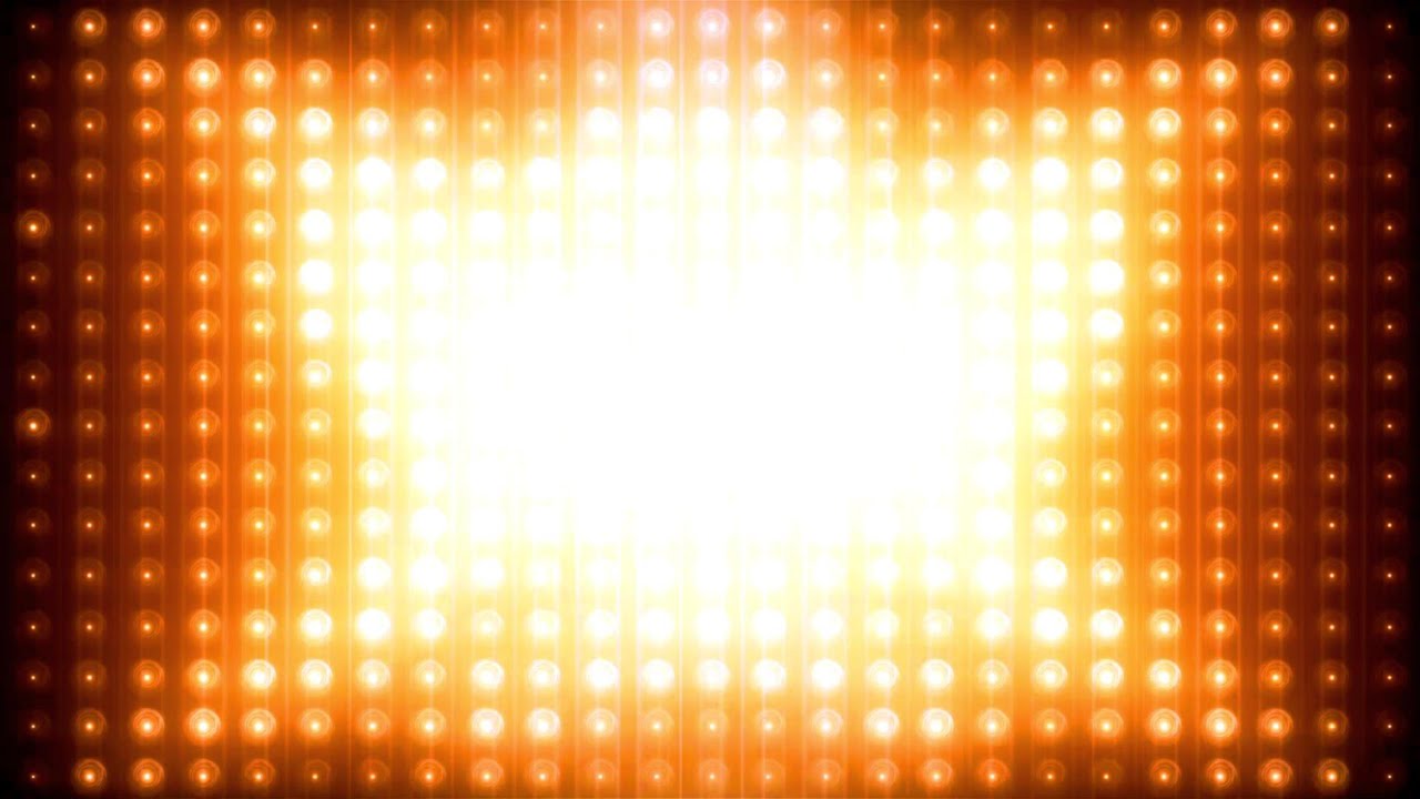 🎥 Golden Stage Lights 4K – Glowing Amber Spotlight Loop (No Audio)