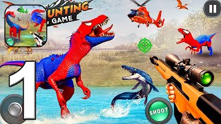 Wild Dinosaur Hunter Shooting Android Gameplay - Part 1 screenshot 1
