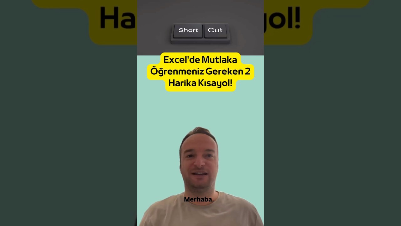 Excel’de Mutlaka Öğrenmeniz Gereken 2 Harika Kısayol #excel #exceldersleri #exceltips #exceltutorial