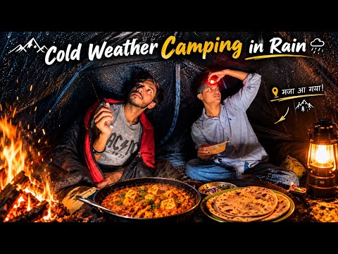Camping With Friend In Rainy Forest | Rain Camping And Cooking In Uttarakhand |