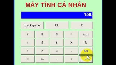 Calculator lập trình  Visual Basic 6.0