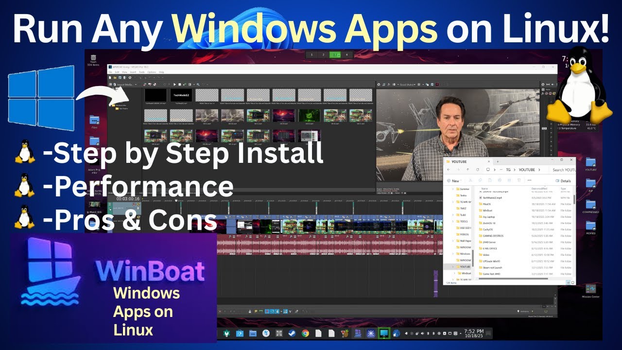 Запускайте любые приложения WINDOWS в Linux. Пошаговая установка WinBoat — Производительность — П...