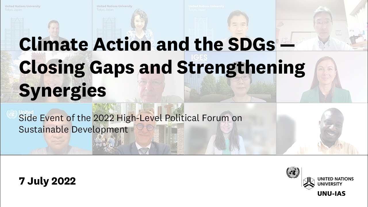 2022 HLPF Side Event: Climate Action and the SDGs — Closing Gaps and ...