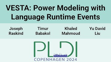 [PLDI24] VESTA: Power Modeling with Language Runtime Events