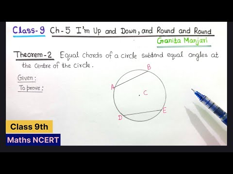 Class 9 Ganita Manjari Chapter 5 I am Up and down and round and round Theorem 2 full Maths NCERT 