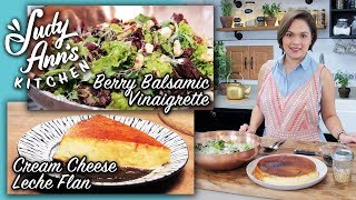 [Judy Ann's Kitchen 8] Ep 1: Cream Cheese Leche Flan | Salad Greens With Berry Balsamic Dressing