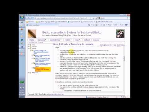 Create a Transform to recreate the Page Part 1