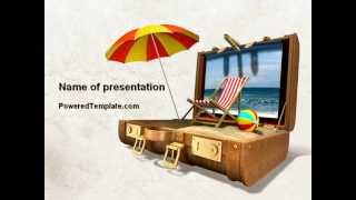 Summer Vacation Memories PowerPoint Template by PoweredTemplate.com