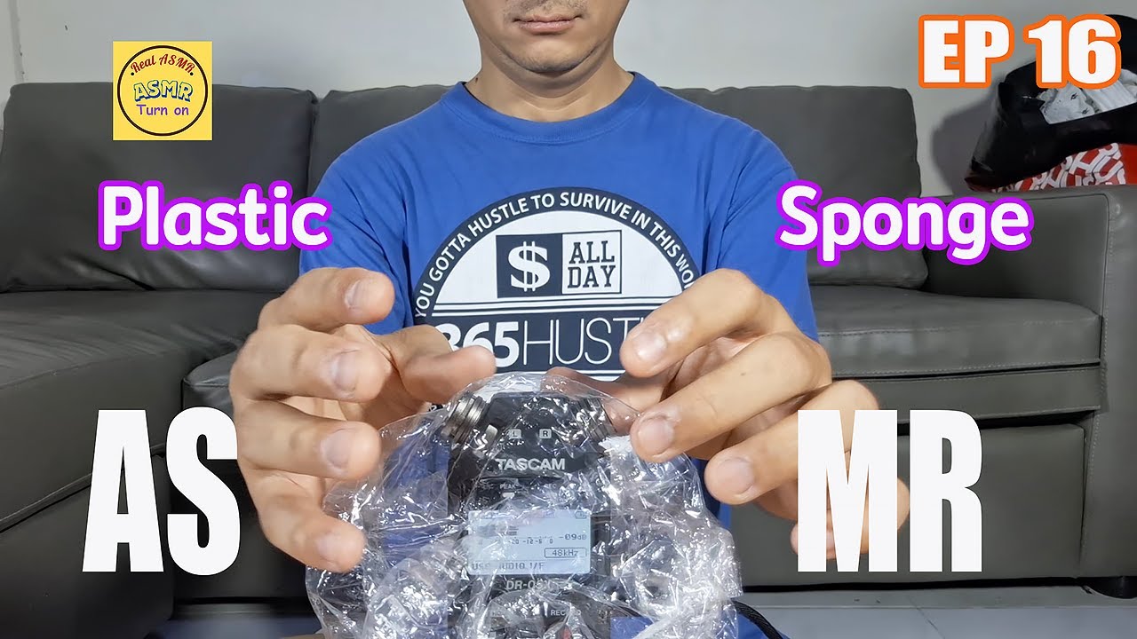 ASMR!! The sound of plastic and sponge - EP.16