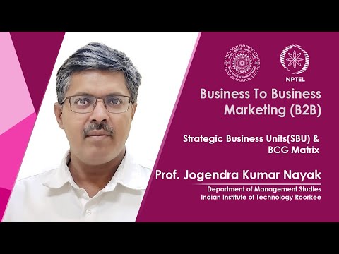 Lec 57 - Strategic Business Units (SBU) & BCG Matrix