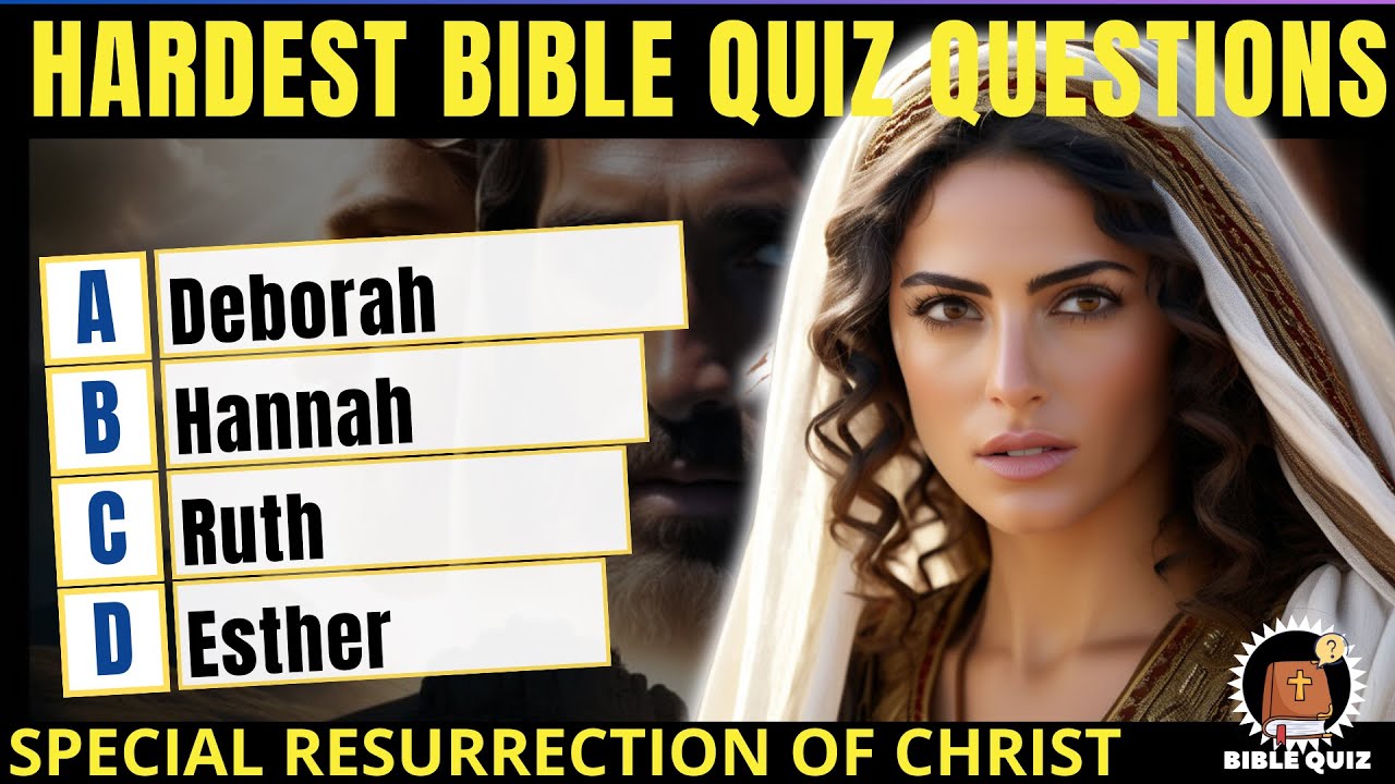 30 HARDEST BIBLE QUIZ QUESTIONS - Bible Quiz - YouTube
