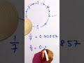 Maths ka sabse bada Jadoo! ⚡ 1/7, 2/7, 3/7 Trick | #Shortsfeed #shorts #irrationalnumber