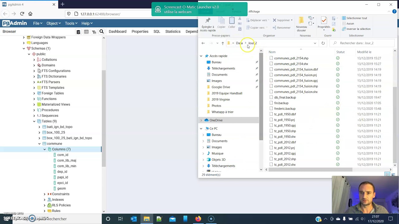 PostgreSQL/PostGIS n°3 - Insérer des données attributaires depuis des fichier csv