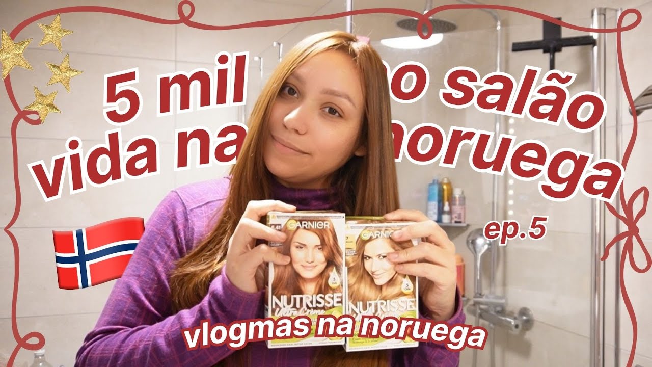 Como eu Pintei o Cabelo Em Casa + Aurora Volta Para Casa Sozinha ►027 \\ Vida na Noruega 🇧🇷🇳🇴