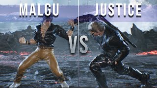 Tekken 8 ▰ MALGU (Law) VS JUSTICE (Paul) | High Level Gameplay