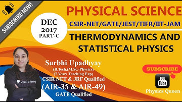 CSIR-NET PHYSICAL SCIENCE THERMODYNAMICS AND STATISTICAL PHYSICS PART-C SOLUTIONS