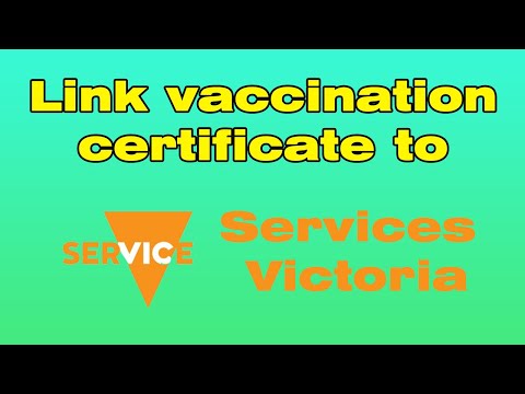 How to link vaccination certificate to services Victoria app