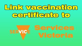 How to link vaccination certificate to services Victoria app screenshot 5