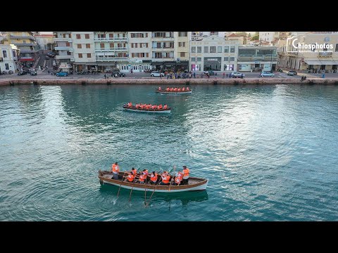 Κωπηλατοδρομίες - Ένα μοναδικό θέαμα από τους προσκόπους στο λιμάνι της Χίου