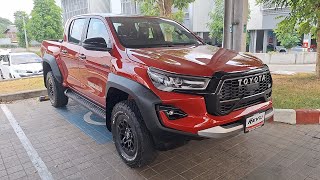 มาแล้ว!! รุ่นใหม่ สวยใหญ่ลุย พาชม 2024 Toyota Hilux Revo GR-Sport D-Cab 4x4 2.8 AT สีแดง 1.509 ล.