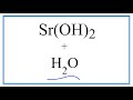 Strontium Hydroxide Properties and Reactions