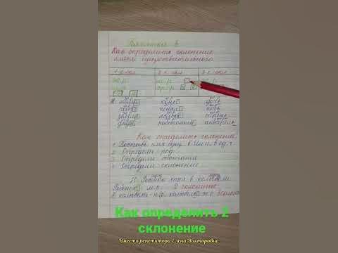 Как определить 2 склонение - YouTube