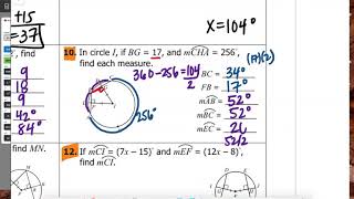 Congruent Chords & Arcs