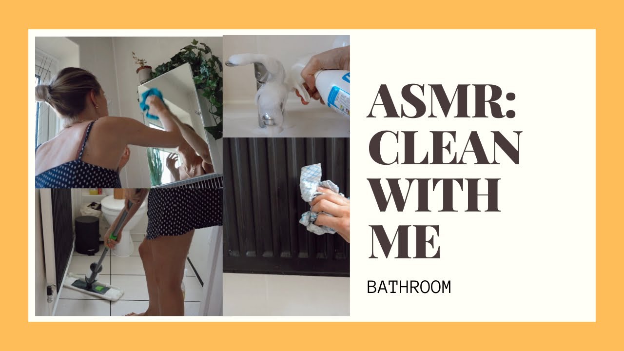 ASMRClean with me Bathroom YouTube