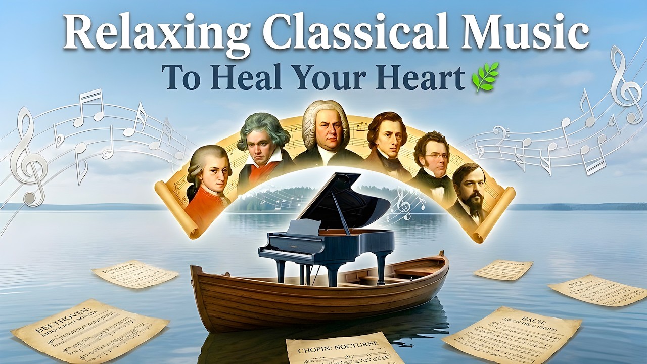 Relaxing Classical Music to Heal the Heart 🌿 Beethoven, Mozart, Chopin, Bach, Paganini, Debussy