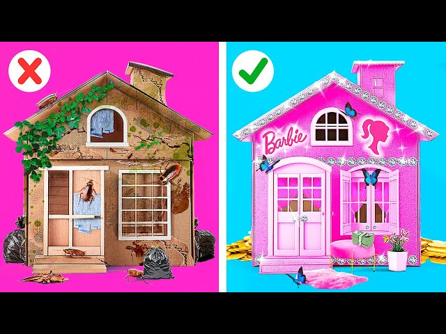 😱GOOD VS BAD ROOM MAKEOVER *I Built a Secret Tiny House 💋 Rich Vs Broke Transformation By YayTime! class=