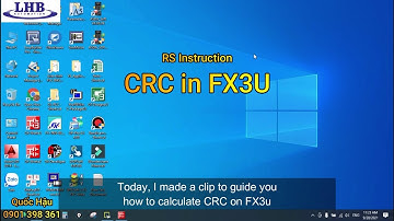 Tinh mã CRC trong PLC FX3u / CRC in FX3U PLC | LHB