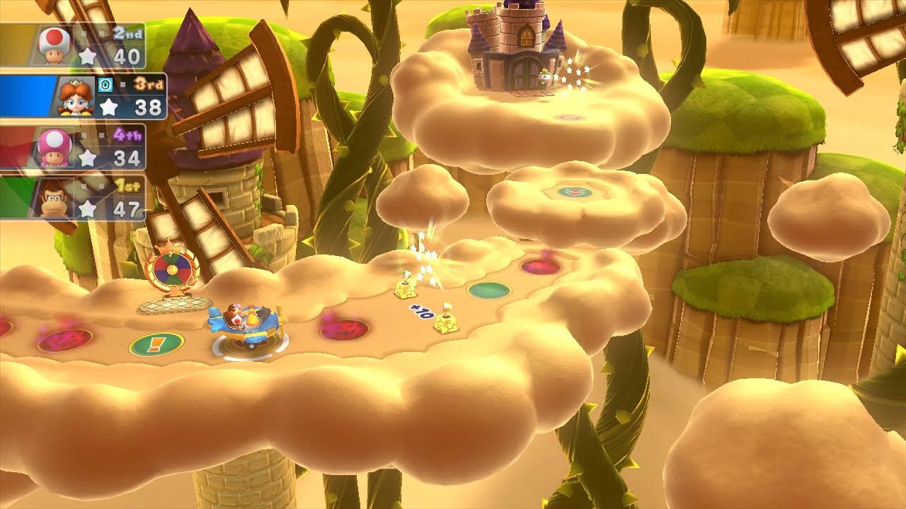 Mario Party 10 Mario Party #892 Daisy vs Toadette vs DK vs Toad Airship Central Master Difficulty