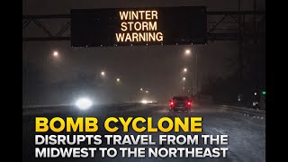 Bomb Cyclone Disrupts Travel from Midwest to Northeast