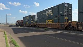 KCS ES44AC | Pulling cargo coaches in Laredo TX