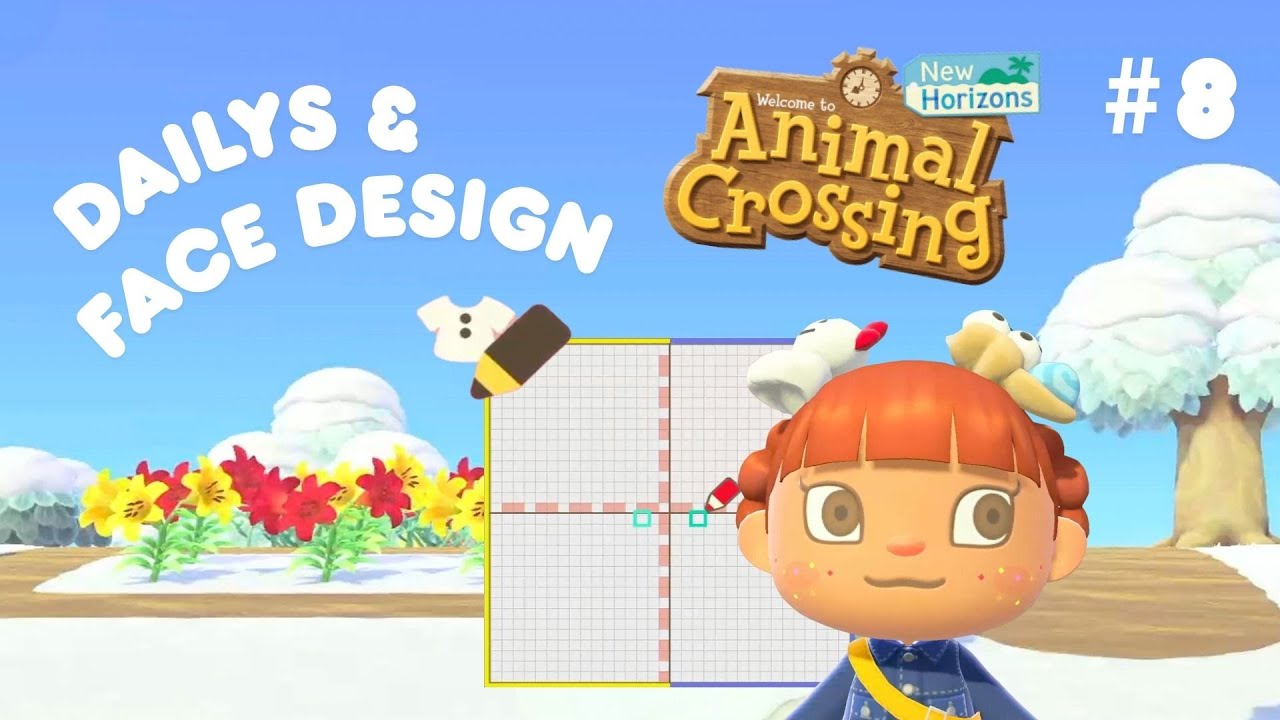Face Design in Animal Crossing New Horizons I Let's play deutsch