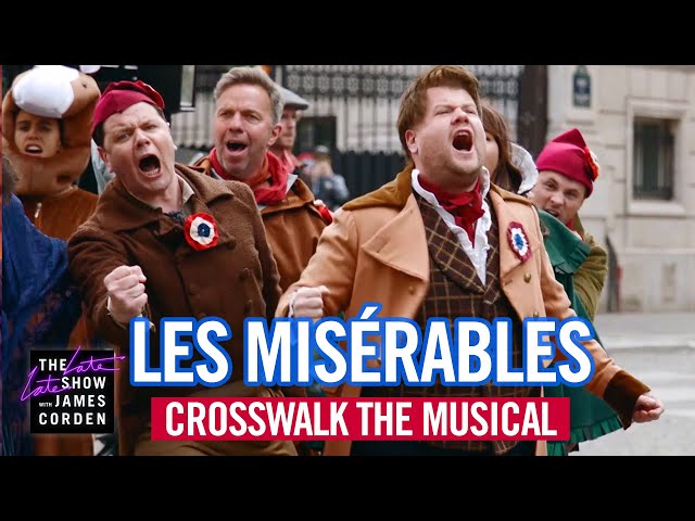 Crosswalk the Musical in Paris - Les Misérables - #LateLateLondon class=