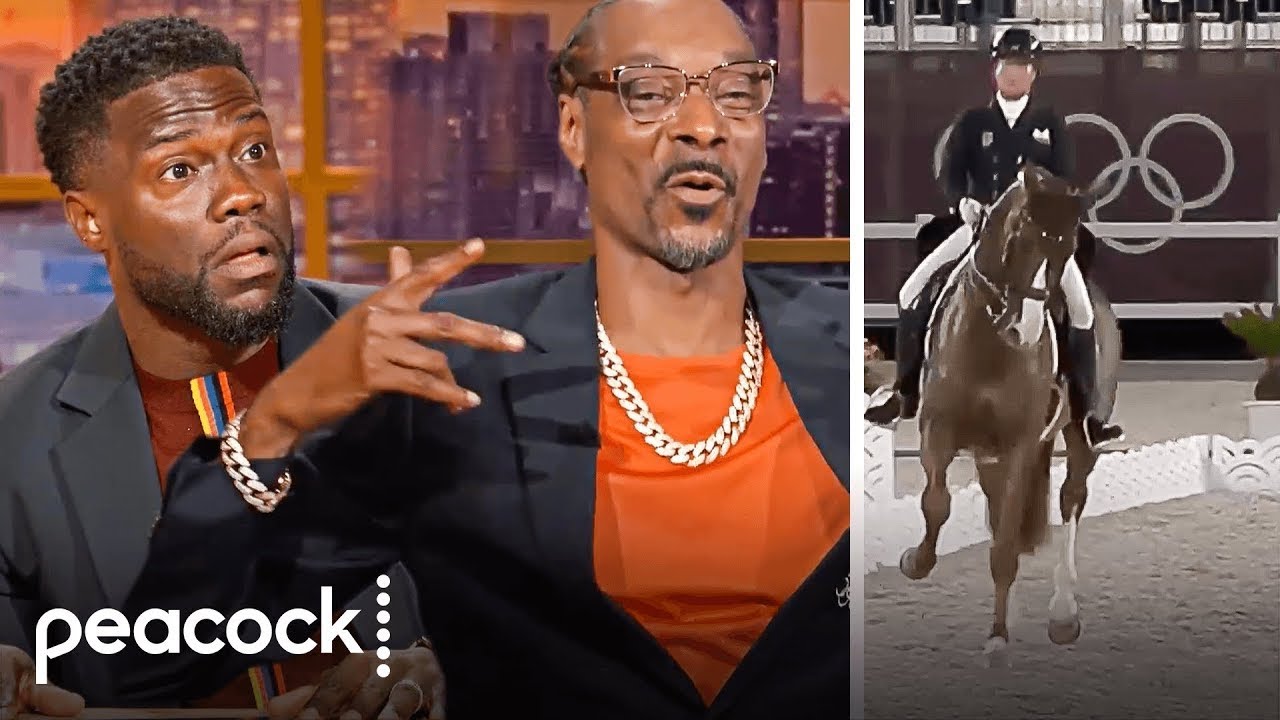 Snoop Dogg and Kevin Hart Olympic Highlights Horse crip walking - YouTube